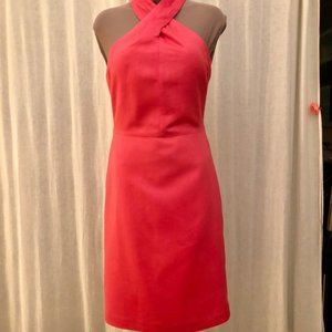 Banana Republic Coral Linen Halter Dress, Size: 4